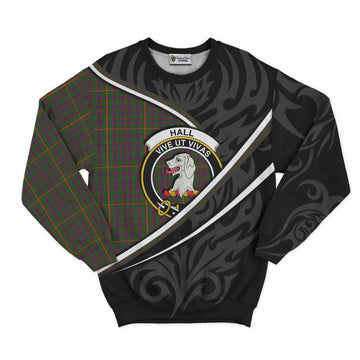 Hall Tartan Family Crest Sweatshirt Celtic Scottish Thistle Floral