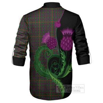 Hall Tartan Ghillie Shirt Traditional Scottish Thistle