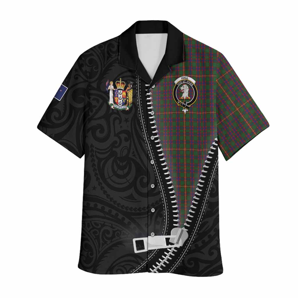 Hall Tartan Hawaiian Shirt New Zealand Pattern Unique Zipper Stylized