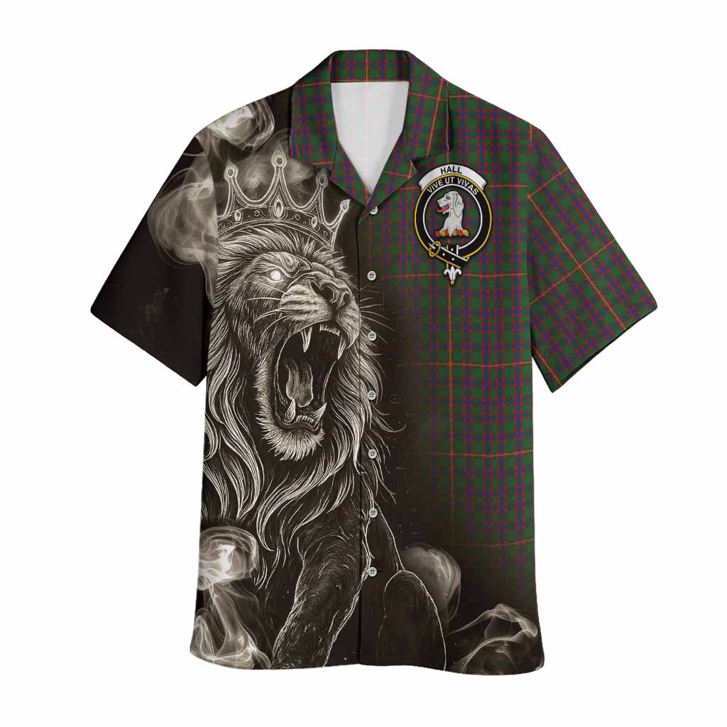 Hall Tartan Hawaiian Shirt Roaring Lion Heritage