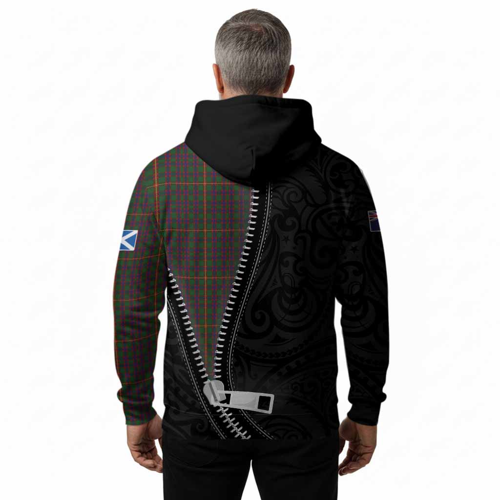 Hall Tartan Hoodie New Zealand Pattern Unique Zipper Stylized