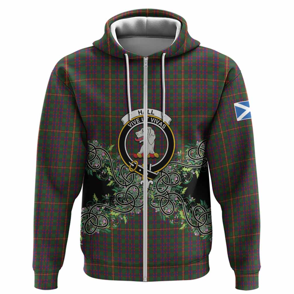 Hall Tartan Hoodie Thistle Scottish Spirit
