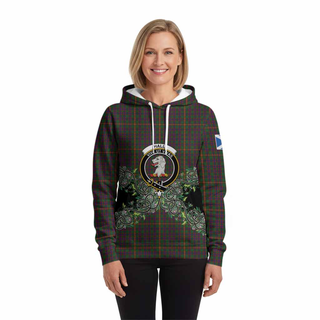 Hall Tartan Hoodie Thistle Scottish Spirit