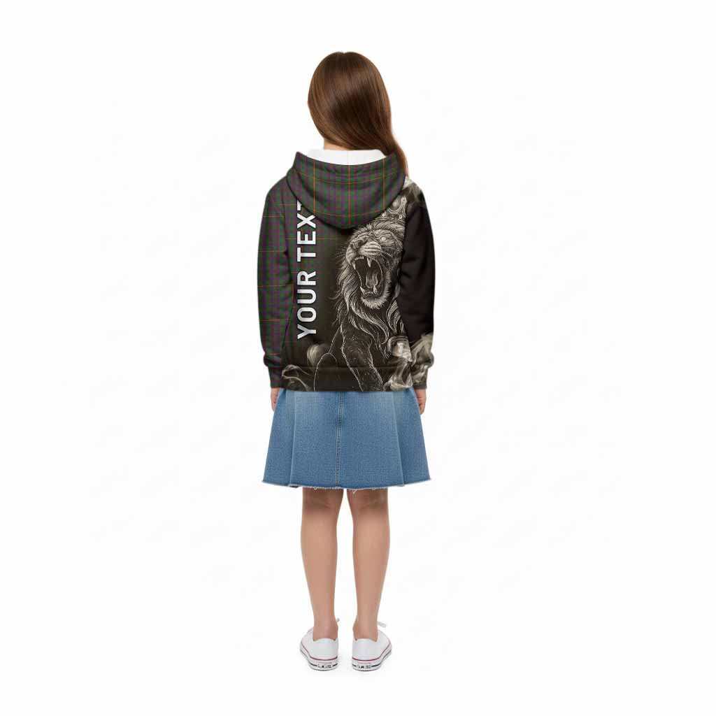 Hall Tartan Kid Hoodie Roaring Lion Heritage
