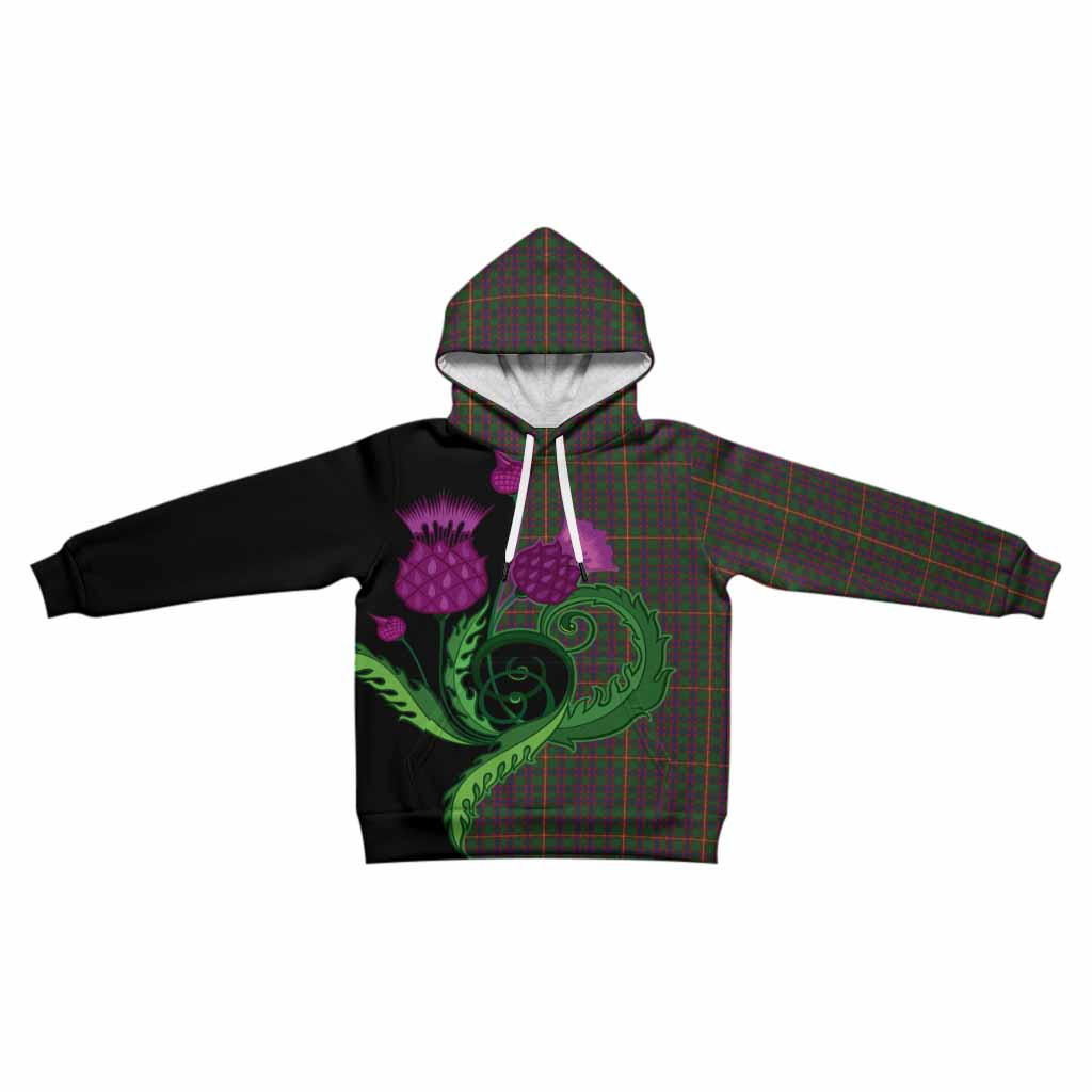 Hall Tartan Kid Hoodie Traditional Scottish Thistle