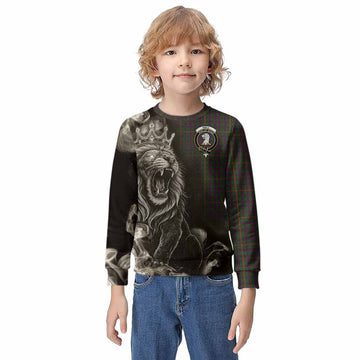 Hall Tartan Kid Knitted Sweatshirt Roaring Lion Heritage