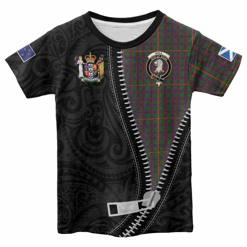 Hall Tartan Kid T-shirt New Zealand Pattern Unique Zipper Stylized