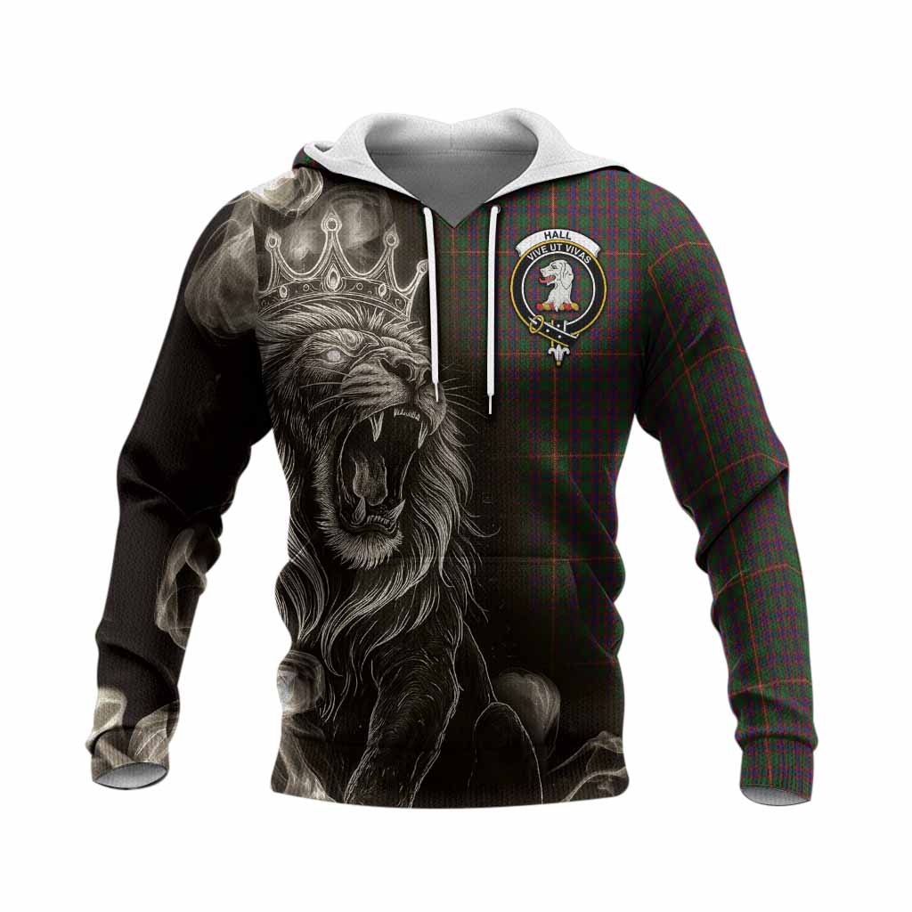 Hall Tartan Knitted Hoodie Roaring Lion Heritage