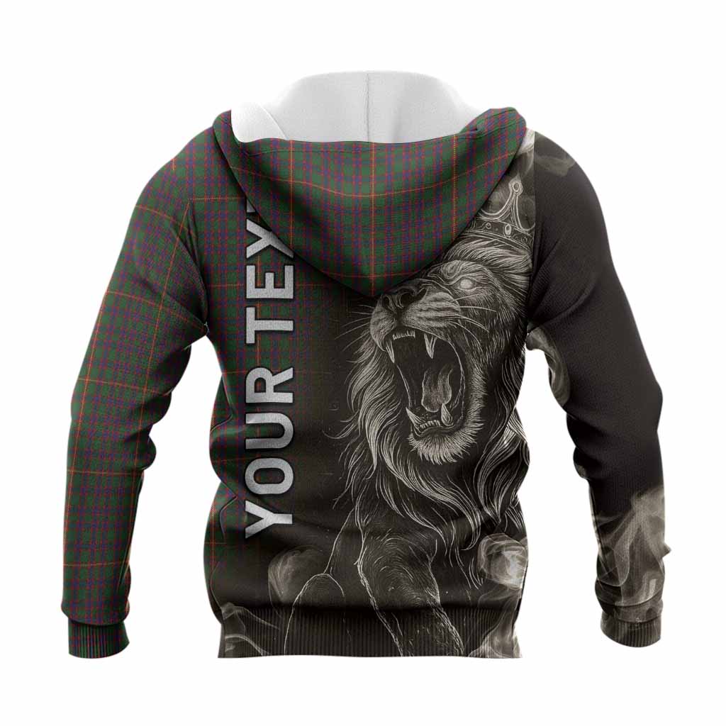 Hall Tartan Knitted Hoodie Roaring Lion Heritage