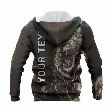 Hall Tartan Knitted Hoodie Roaring Lion Heritage
