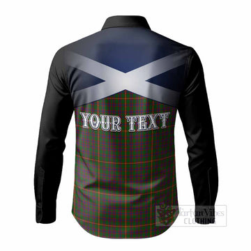 Hall Tartan Long Sleeve Button Shirts Alba Gu Brath Unicorn Crest