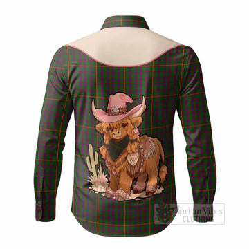 Hall Tartan Long Sleeve Button Shirts Wee Coo Cowgirl Cute Style