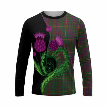 Hall Tartan Long Sleeve T-Shirt Traditional Scottish Thistle