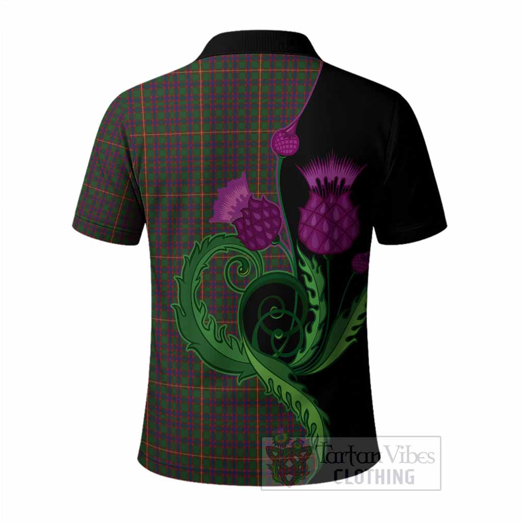 Hall Tartan Polo Shirt Traditional Scottish Thistle