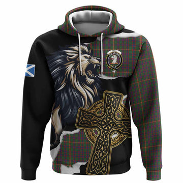 Hall Tartan Scottish Hoodie Lion Celtic Heritage