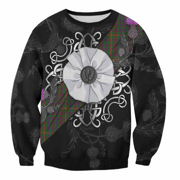 Hall Tartan Sweatshirt Jacobite White Rose