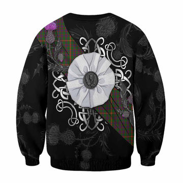 Hall Tartan Sweatshirt Jacobite White Rose
