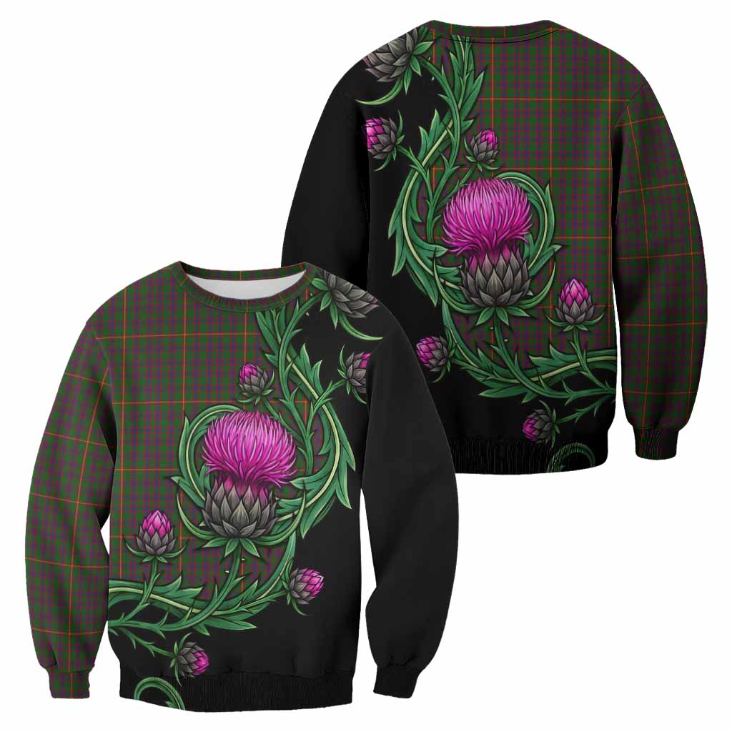 Hall Tartan Sweatshirt Resilient Scottish Thistle - Tartan Vibes Clothing