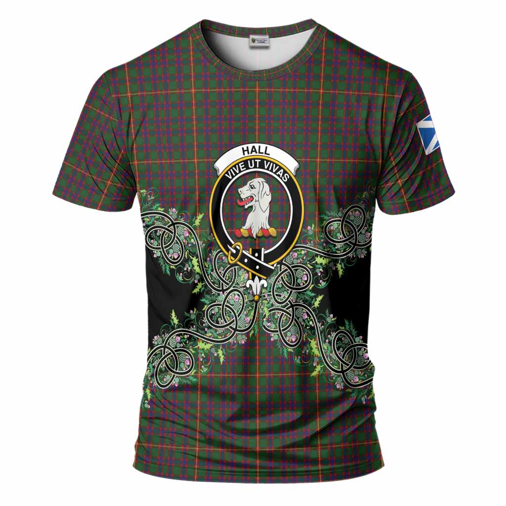 Hall Tartan T-Shirt Thistle Scottish Spirit