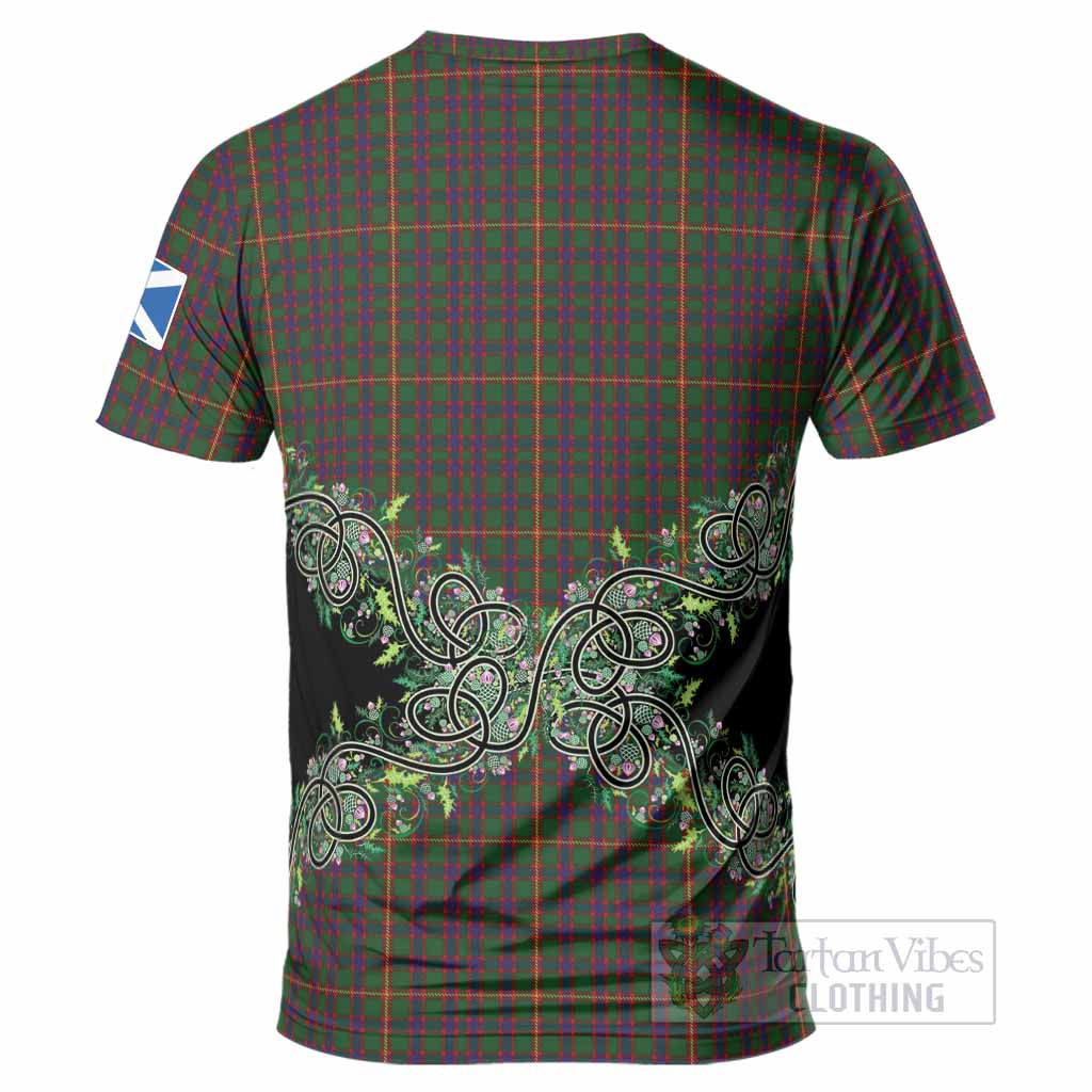 Hall Tartan T-Shirt Thistle Scottish Spirit