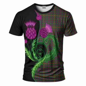 Hall Tartan T-Shirt Traditional Scottish Thistle
