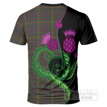 Hall Tartan T-Shirt Traditional Scottish Thistle