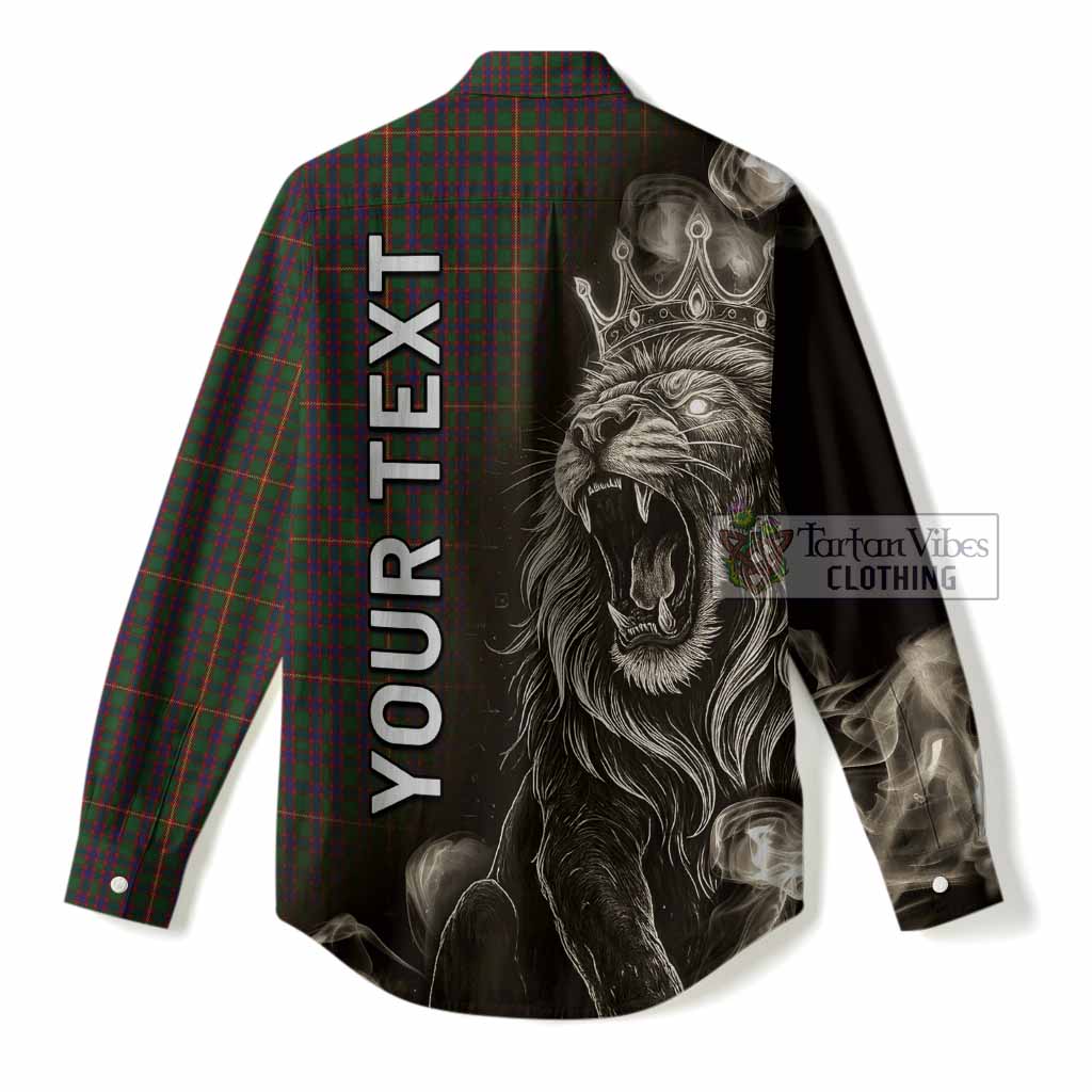 Hall Tartan Women Casual Shirt Roaring Lion Heritage