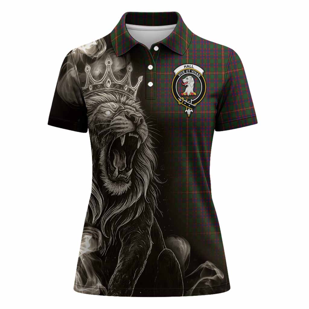 Hall Tartan Women Polo Shirt Roaring Lion Heritage