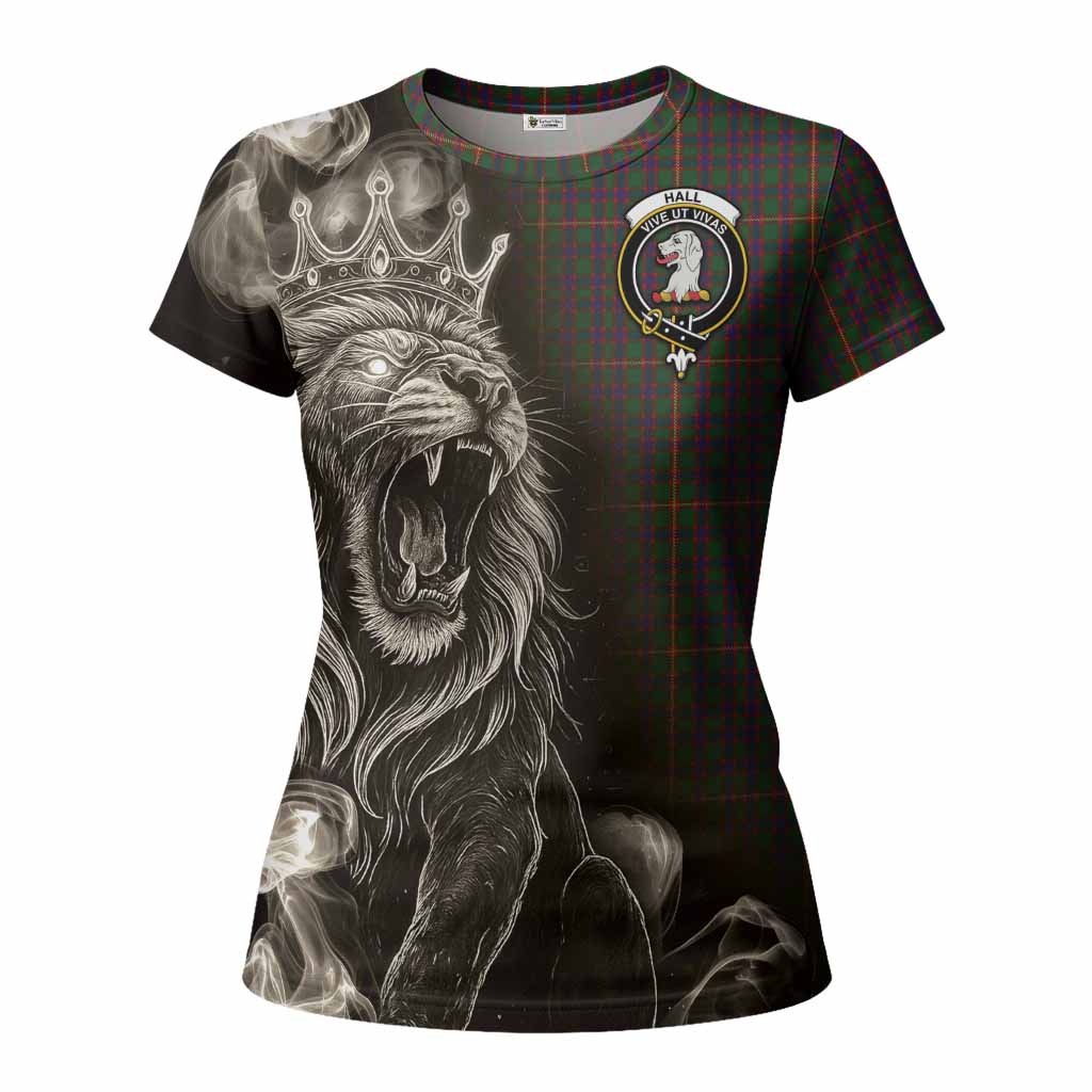 Hall Tartan Women T shirt Roaring Lion Heritage