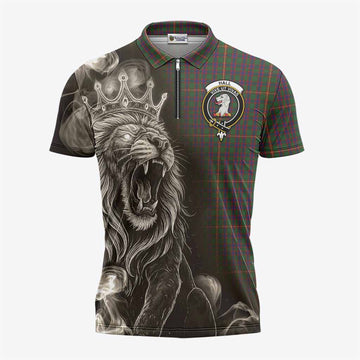 Hall Tartan Zipper Polo Shirt Roaring Lion Heritage