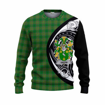 Tartan Vibes Clothing Halpin Irish Clan Knitted Sweater Celtic Circle Style