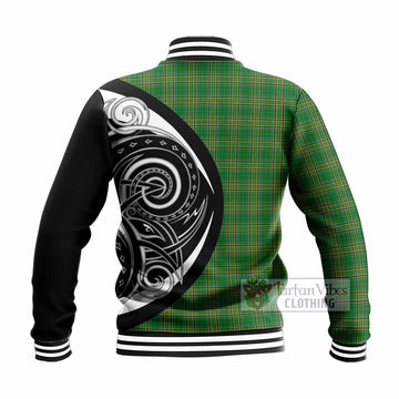 Tartan Vibes Clothing Halthom Irish Clan Baseball Jacket Celtic Circle Style