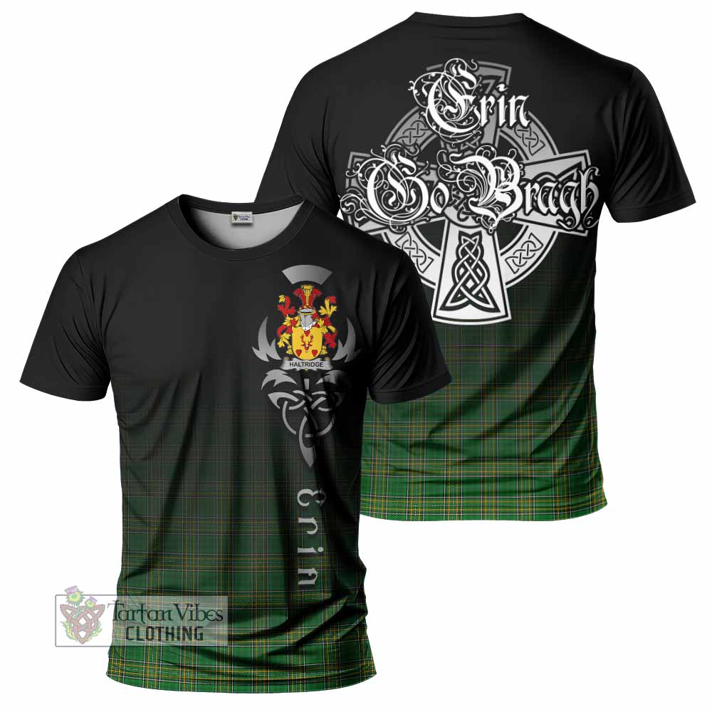 Haltridge Irish Clan T-Shirt with Coat of Arms Erin Go Bragh Celtic Inspired - Tartan Vibes Clothing