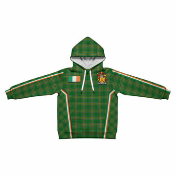 Haltridge Irish Clan Coat of Arm Tartan Kid Hoodie Flag Style