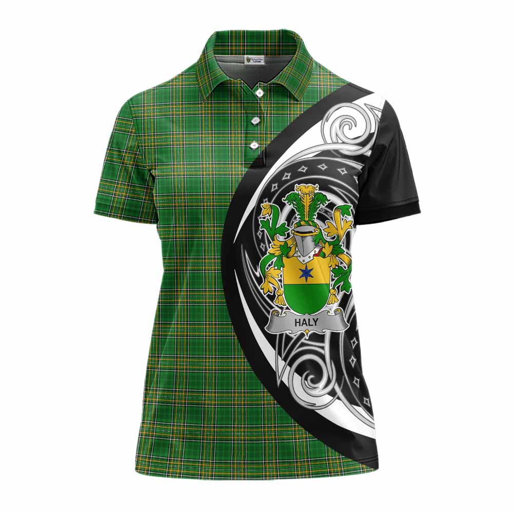 Haly O'Haly Irish Clan Women's Polo Shirt Celtic Circle Style Women - Tartan Vibes Clothing