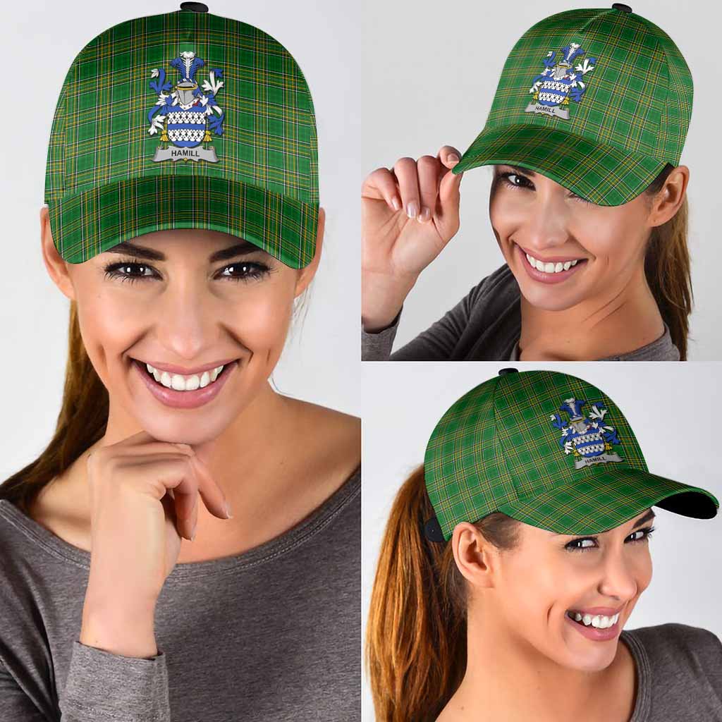 Hamill Irish Clan Tartan Classic Cap with Coat of Arms