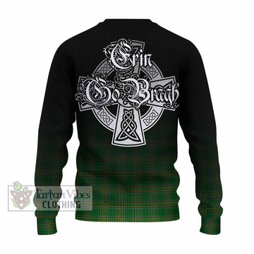 Hamilton Irish Clan Knitted Sweater with Coat of Arms Erin Go Bragh Celtic Inspired