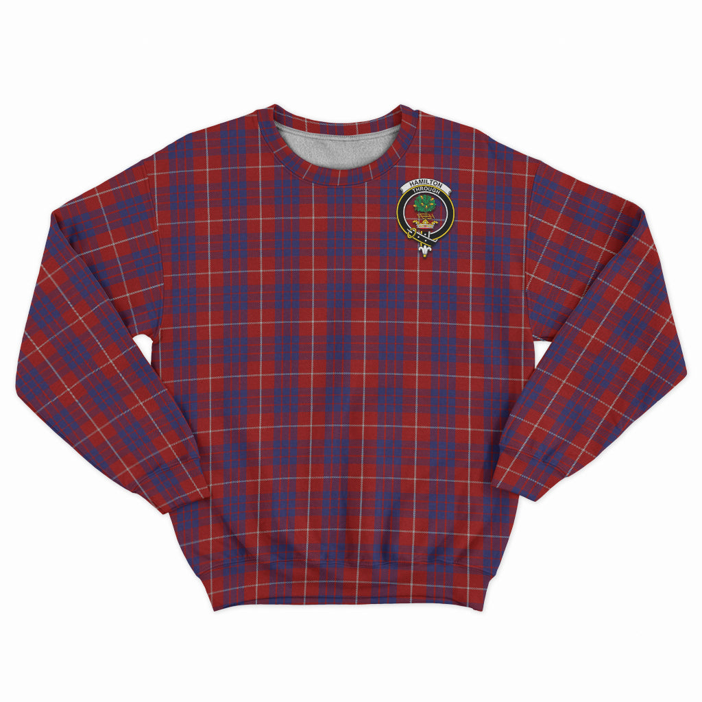 hamilton-tartan-sweatshirt-with-family-crest