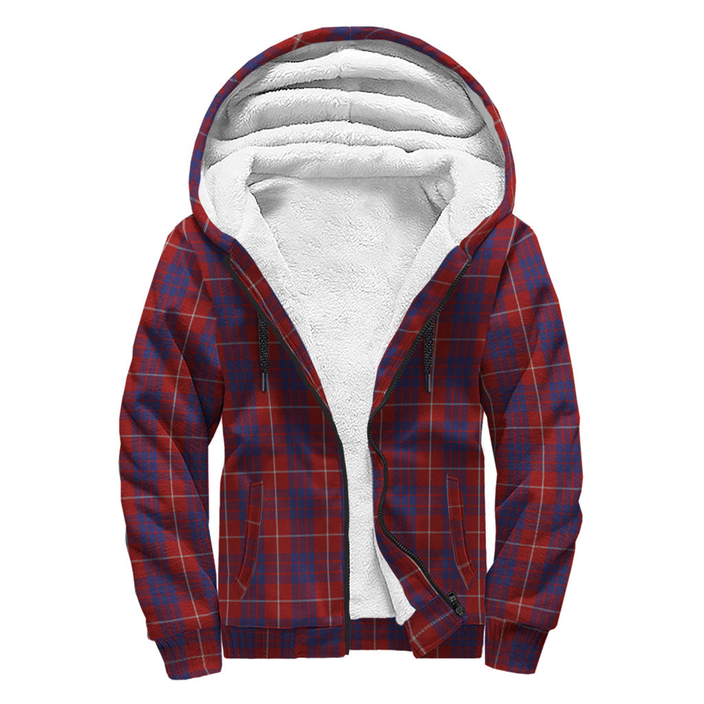 hamilton-tartan-sherpa-hoodie-with-family-crest