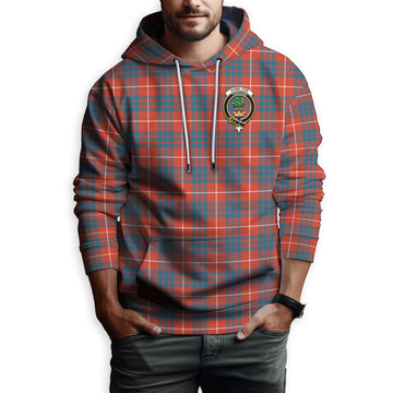 Hamilton Ancient Tartan Hoodie with Family Crest