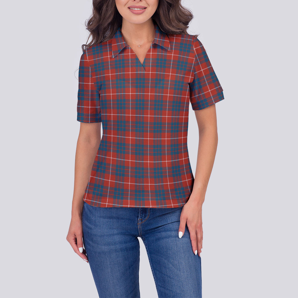 hamilton-ancient-tartan-polo-shirt-for-women