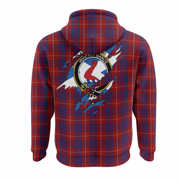 Hamilton Clan Crest In Me Tartan Hoodie Scotland Flag Style