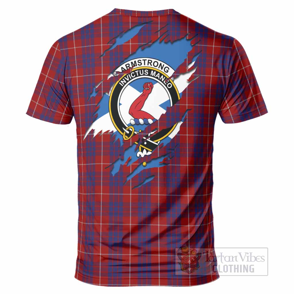 Hamilton Clan Crest In Me Tartan T-Shirt Scotland Flag Style