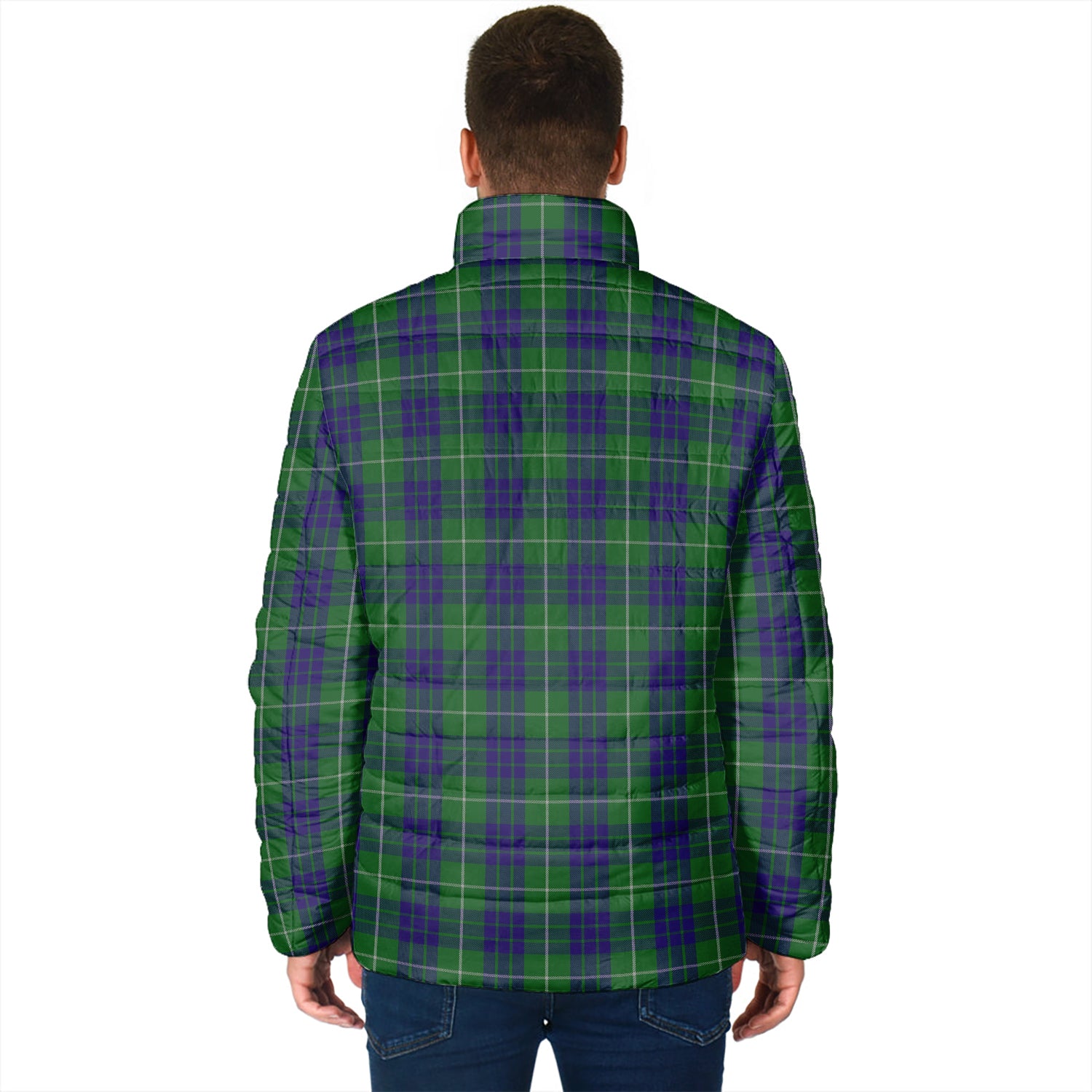 Hamilton Green Hunting Tartan Padded Jacket - Tartanvibesclothing