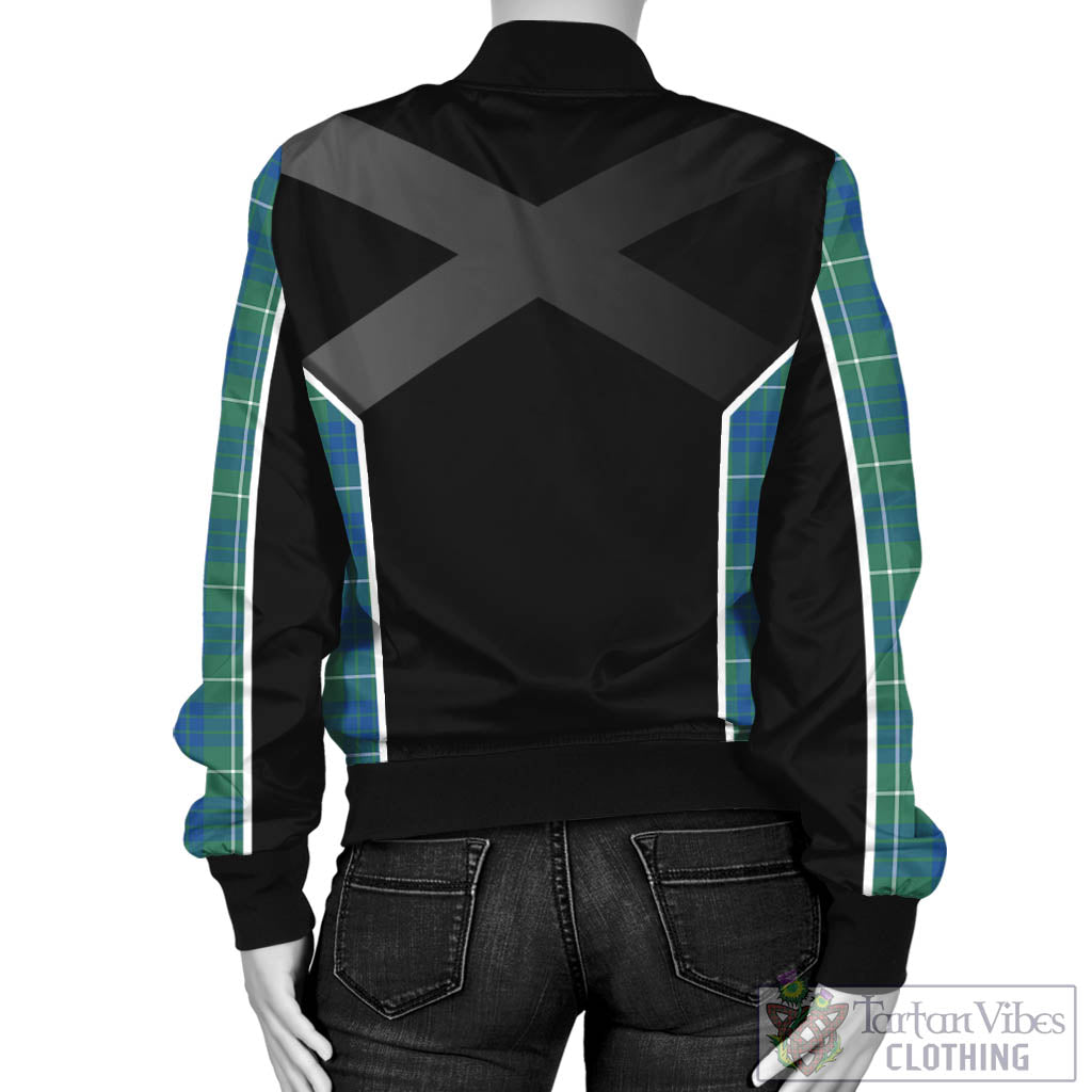 Tartan Vibes Clothing Hamilton Hunting Ancient Tartan Bomber Jacket with Family Crest and Scottish Thistle Vibes Sport Style