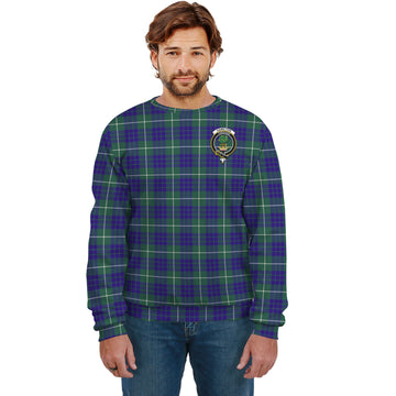 Hamilton Hunting Modern Tartan Sweatshirt with Family Crest