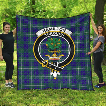 hamilton-hunting-modern-tartan-quilt-with-family-crest