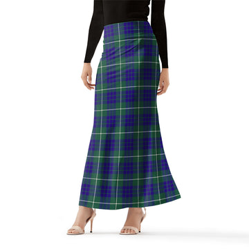 Hamilton Hunting Modern Tartan Womens Full Length Skirt