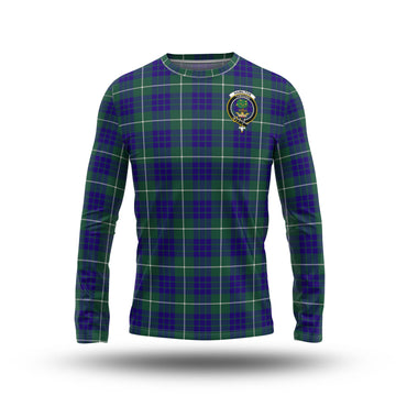 Hamilton Hunting Modern Tartan Long Sleeve T-Shirt with Family Crest