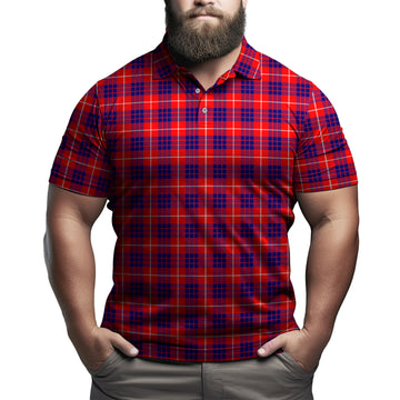 hamilton-modern-tartan-mens-polo-shirt-tartan-plaid-men-golf-shirt-scottish-tartan-shirt-for-men